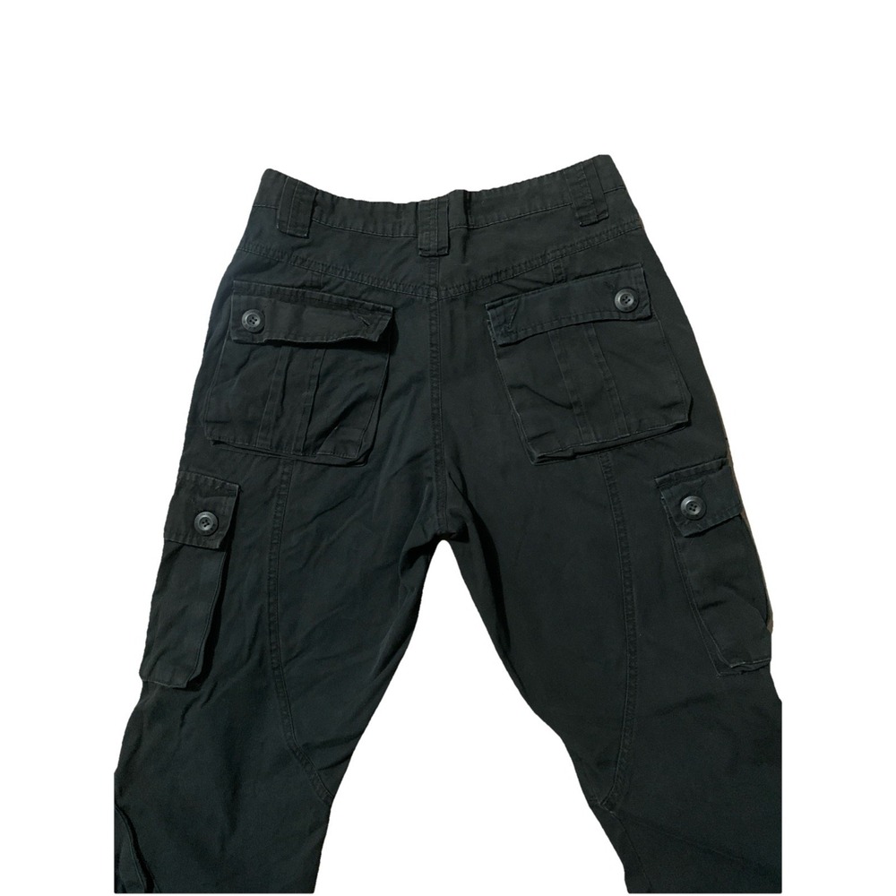 Vintage Lu Dao‎ Jing Ying Military Cargo Paratrooper Fatigue Pants M Black 31x30 - Picture 8 of 11